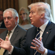 Secretary of State Rex Tillerson and President Donald Trump in October 2017 in Washington, D.C.
